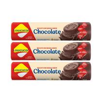 Kit 3 biscoito recheado diet zero lactose chocolate 120g lowçucar Kit 3 biscoito recheado diet zero lactose chocolate 120g lowçucar