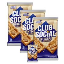 Kit 3 Biscoito Salgado Club Social Integral Com 6 Unidades