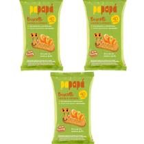 Kit 3 Biscoitos infantil Papapa Biscotti lara. e cenou 180g