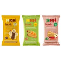 Kit 3 Biscoitos Infantil Papapá - Sabores Variados Kit 3 Biscoitos Infantil Papapá - Sabores Variados