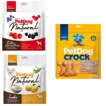 Kit 3 Biscoitos Naturais Super Premium Para Cachorros - 250G