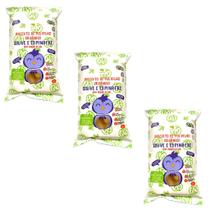 Kit 3 Biscoitos Polvilho Assado Orgânico Veg Couve Esp Crilancha 120g