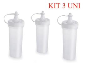 KIT 3 Bisnaga Maionese/catchup/mostarda 280ml Transparente KIT 3 Bisnaga Maionese/catchup/mostarda 280ml Transparente