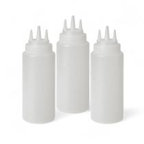 Kit 3 Bisnaga Molho 450ml Multiuso Profissional Com 3 Bicos Kit 3 Bisnaga Molho 450ml Multiuso Profissional Com 3 Bicos