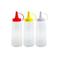 Kit 3 Bisnagas 200ml para Molhos de Todos Tipos com Tampa Kit 3 Bisnagas 200ml para Molhos de Todos Tipos com Tampa