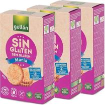 Kit 3 Bisoito Gullon Sem Gluten Maria 400G