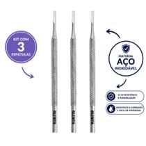 Kit 3 Bisturi Ponteiro Profissional em Aço Inox 12cm para Remoção de Calosidade e Podologia Kit 3 Bisturi Ponteiro Profissional em Aço Inox 12cm para Remoção de Calosidade e Podologia