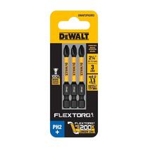 Kit 3 Bits Phillips PH2 x 50mm Flextorq DWAF2PH2IR3 Dewalt Kit 3 Bits Phillips PH2 x 50mm Flextorq DWAF2PH2IR3 Dewalt