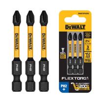 Kit 3 Bits Pontas Ph2 57mm Flextorq Dwaf2ph2ir3 Dewalt