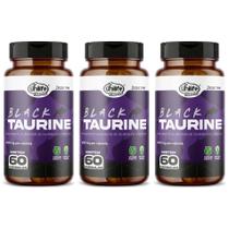 Kit 3 Black Taurine 60 Cápsulas 1000mg Taurina Unilife