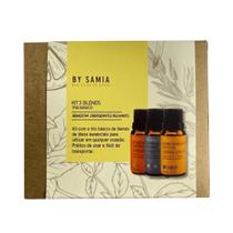 Kit 3 Blends Óleos Essenciais Aromaterapia Trio Básico - By Samia - 15ml