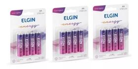 Kit 3 Blister Pilha Recarregável Aa 2700mah C/4 Elgin