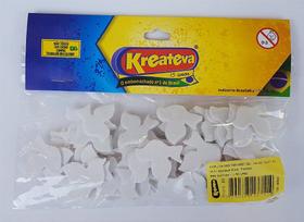 KIT 3 Blisters - Mini Aplique 'POMBA' (Blister 50 unidades) Cor Branca - Kreateva