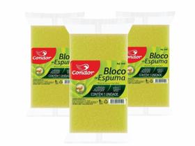 Kit 3 Bloco De Espuma Para Uso Diverso 22Cmx13Cmx6Cm