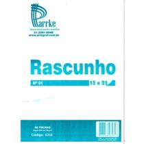 Kit 3 Bloco Rascunho 15x21 N1 50 Folhas Parrke