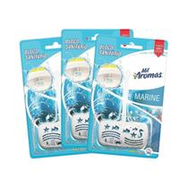 Kit 3 Bloco Sanitário Marine 28g Mil Aromas