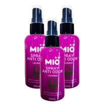 Kit 3 Bloqueador de Odores Mió Lavanda Spray 60ml