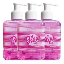 Kit 3 BlowGirl Gel Aromatizado Morango Creme 320ml Original Kit 3 BlowGirl Gel Aromatizado Morango Creme 320ml Original