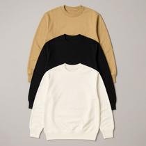Kit 3 Blusa De Frio Moletom Careca Unissex Algodão Basico