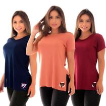 Kit 3 blusa femininas ps tapa bumbum academia - CLICK MAIS BONITA