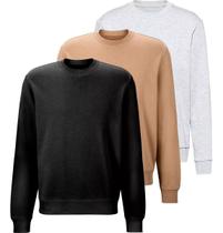 Kit 3 Blusa Moletom Careca Hugo Jobs Premium Lançamento Full