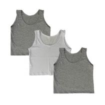 Kit 3 Blusas Cropped Regata Lisa Liso Algodão Premium Blusinha Camiseta Feminina Tshirt - SSB Brand