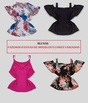 Kit 3 Blusas Femininas Plus Size M ao EGG Ropuas Femininas 2121 - Bellucy Modas
