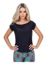Kit 3 Blusas Manga Moda Feminina Fitness Gola Canoa Academia Kit 3 Blusas Manga Moda Feminina Fitness Gola Canoa Academia