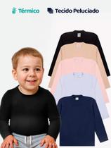 Kit 3 Blusas Térmicas Bebê Menino Manga Longa Térmicas Manga longa Infantil bebê Kit 3 Blusas Térmicas Bebê Menino Manga Longa Térmicas Manga longa Infantil bebê