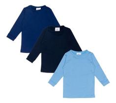 Kit 3 Blusas Térmicas Infantil Juvenil Bebê