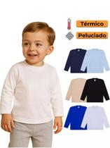 Kit 3 Blusas Térmicas infantil Menino Manga Longa Térmicas Manga longa Infantil