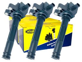 Kit 3 Bobinas de Ignição Ka 1.0 3cc 2014 a 2021 MAGNETI MARELLI