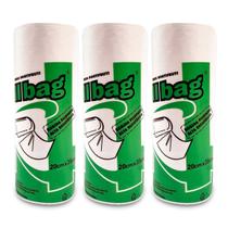 Kit 3 Bobinas Saco Transparente Picotado 20x35 C/500 Sacos