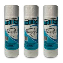 Kit 3 bobinas sacos transparente picotada 30x40 c/500 sacos