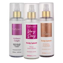Kit 3 Body Splash Delight Very Sexy Roses 200ml Barbours