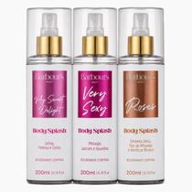 Kit 3 Body Splash Delight Very Sexy Roses 200ml Barbours