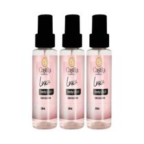 Kit 3 Body Splash Luxo Castilla Cosméticos 100ml Floral Cítrico Feminino Intenso e Sofisticado Kit 3 Body Splash Luxo Castilla Cosméticos 100ml Floral Cítrico Feminino Intenso e Sofisticado