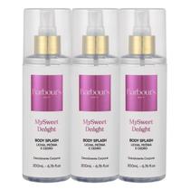 Kit 3 Body Splashs My Sweet Delight 200ml Barbours Beauty
