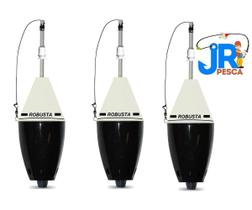 Kit 3 Boia Cevadeira Robusta 65gr Jr Pesca Azul Preta Branca