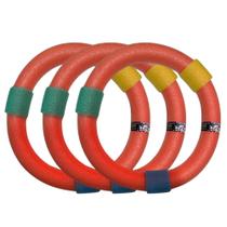 Kit 3 Boias Flutuador Redonda Macarrão Praia Piscina Espaguete Flutuante