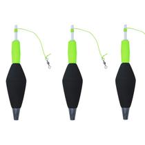 Kit 3 Boias Torpedo Explosiva CL Pesca 40g 90% EVA Alta Sensibilidade Cor:Verde Kit 3 Boias Torpedo Explosiva CL Pesca 40g 90% EVA Alta Sensibilidade Cor:Verde