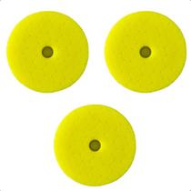 Kit 3 Boina De Polimento Automotivo Amarelo Corte Médio 5" Kit 3 Boina De Polimento Automotivo Amarelo Corte Médio 5"