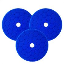 Kit 3 Boina Para Polimento Automotivo Azul Corte Leve 5P