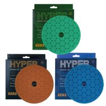 Kit 3 Boinas de Espuma Corte Refino e Lustro 5" Hyper Kers