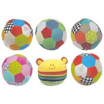 Kit 3 Bola De Pelúcia Colorida Com Barulhinho 15Cm - Sortido Kit 3 Bola De Pelúcia Colorida Com Barulhinho 15Cm - Sortido