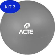 Kit 3 Bola de Yoga e Pilates ACTE T72 25cm Overball