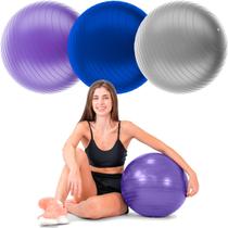 Kit 3 Bola Pilates Suíça Fisioterapia 45cm Ginastica Treino