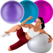 Kit 3 Bola Pilates Suíça Fisioterapia 55cm Ginastica Treino