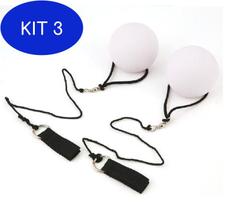 Kit 3 Bola Poi Led Malabares Bolinha Poi Swing Dança Do - Aquibras