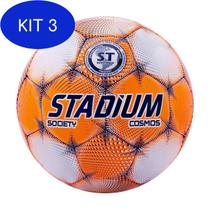 Kit 3 Bola Stadium Society Cosmos Ii Ix